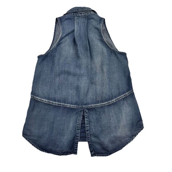 Cloth & Stone Blue Sleeveless Top Button Up Size XS - Picture 3 of 6